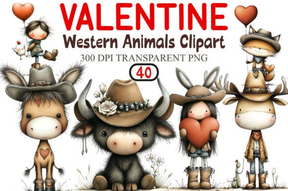 Download Valentine Western Animals Clipart - Animal Collection