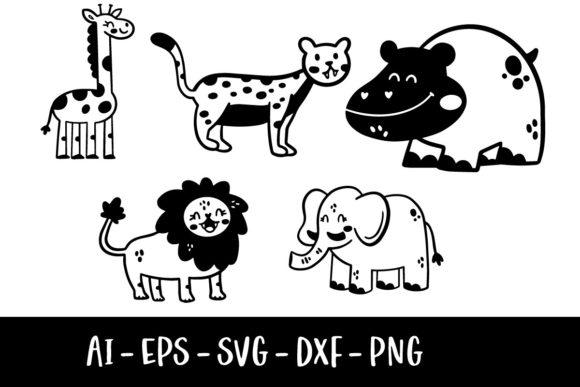 Download Jungle Animal Doodles - Animal Collection