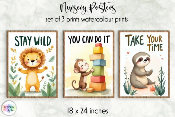 Download Wild Animal Affirmation Poster Set - Animal Collection