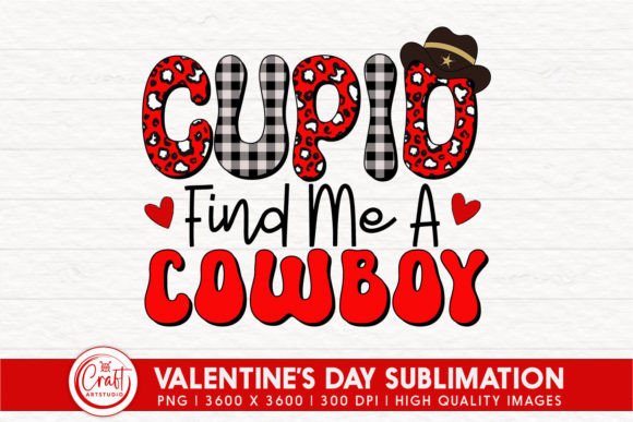 Download Cupid Find Me a Cowboy Valentine PNG - Premium Resources