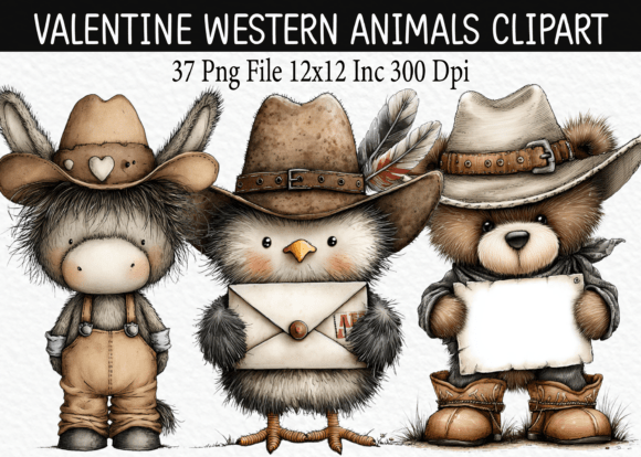 Download Valentine Western Animals Clipart - Animal Collection