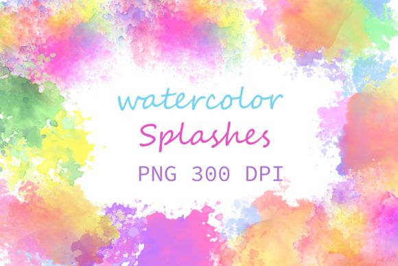 Download Watercolor Splatter Stain Colorful - Water Collection
