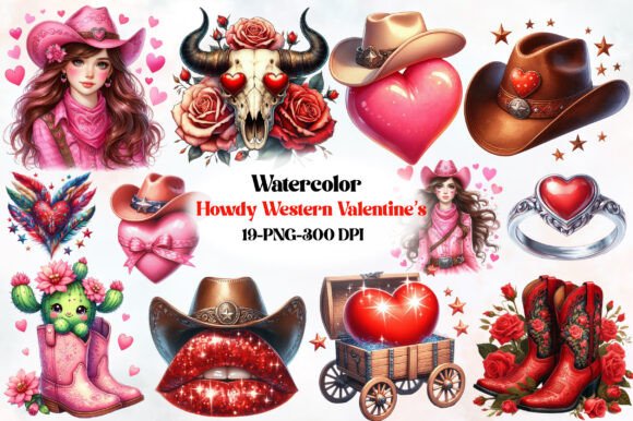 Download Retro Howdy Western Valentine’s Day - Premium Resources