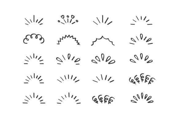 Download Hand-drawn Decorative Lines and Shapes - Hand Collection