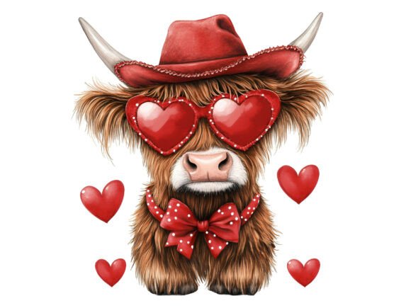Download Red Cowboy Valentine Cow PNG - Cowboy valentine Collection