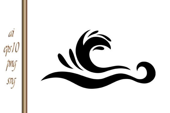 Download Doodle Water Wave Hand Drawn Art Stencil - Hand Collection