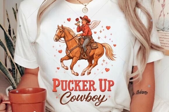 Download Pucker Up Cowboy Valentine PNG, Howdy - Cowboy valentine Collection