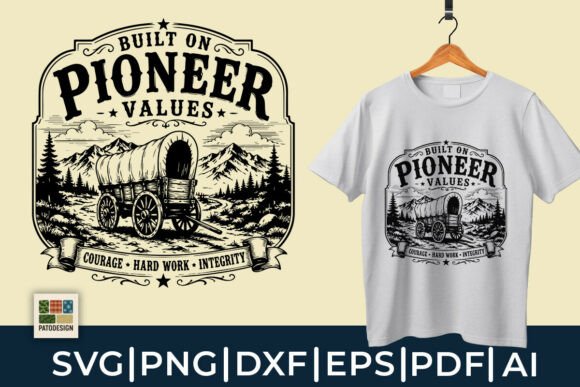 Download Pioneer Day Western Shirt Design - Premium Resources